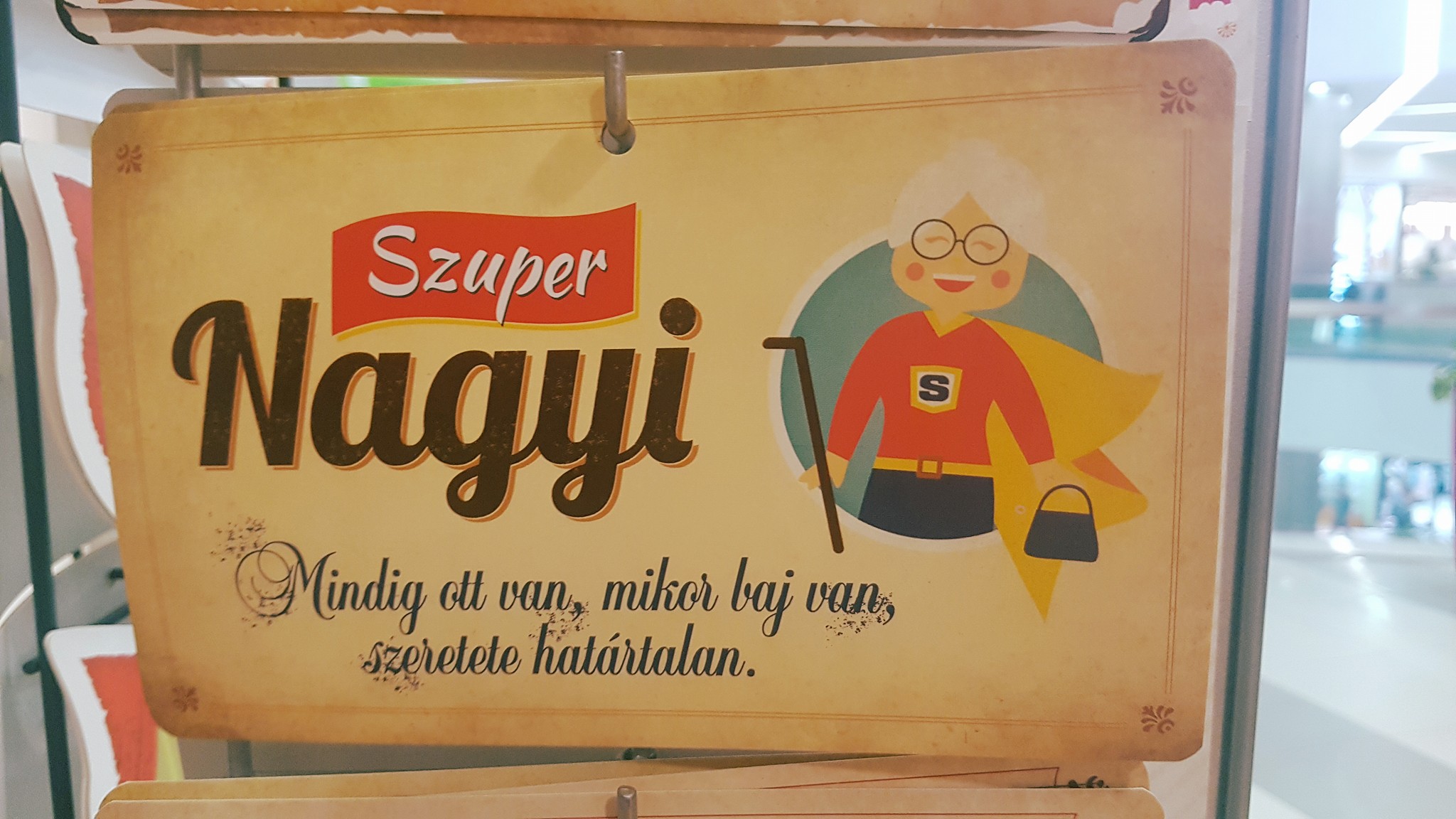 Szuper nagyi ajándéktábla