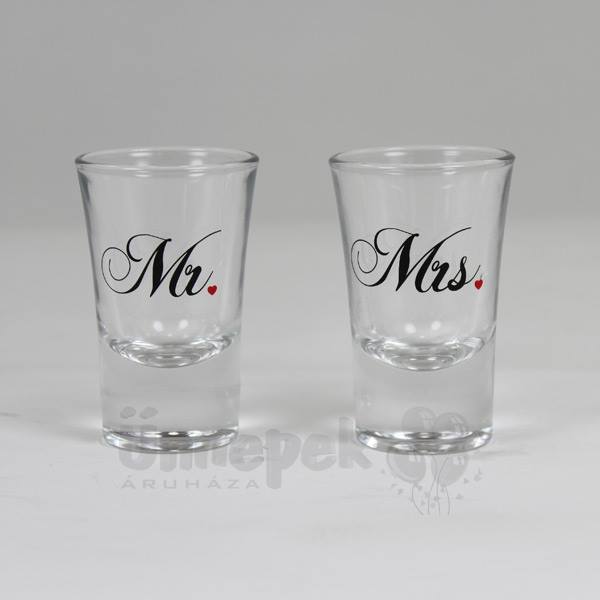 Mr & Mrs felespohár